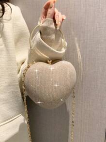 优质水钻装饰手提包和迷你化妆盒，时尚派对包，非常适合派对、婚礼、舞会、晚宴/宴会