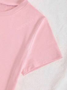 MURAMASA Camiseta de manga corta con estampado de corazón para verano
