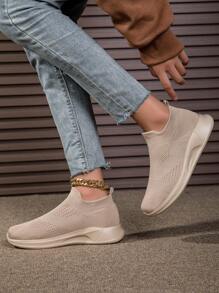 Neue leichte Freizeitschuhe für Frauen, bequeme Sneaker, atmungsaktiv und staubdicht, mit Sockendesign für einfaches An- und Ausziehen, modischer, vielseitiger Freizeitstil, geeignet für verschiedene Anlässe, Unisex/Paar-Design