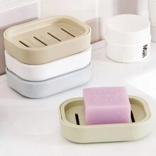 Porte-savon en plastique, boîte à savon, porte-savon à double couche pour la douche, la salle de bain ou la cuisine, étui à savon de voyage portable, décoration de salle de bain d'été