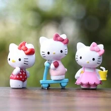 Sanrio 6 Series Ornaments, Made Of PVC Material, Suitable For Hello Kitty Series, Unique Appearance, Is The First Choice For Gifts, Rich Play, Suitable For Christmas, Valentine's Day Gifts, Collectibles, Ornaments, Etc., The Best Gift For Women.,Hello Kitty,Hello Kitty Items,Hello Kitty Stuff