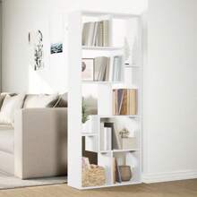 VidaXL Room Divider Bookcase White 67x25x161.5 Cm Engineered Wood - 白色 - 查看 3