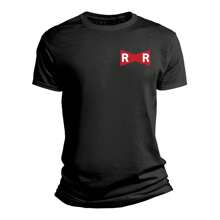 Playera Patrulla Roja RR Dragon Ball Anime Logo Pecho - Negro - Ver 1