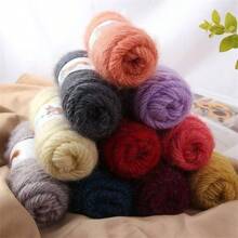 5pcs 100.00% Polyester Yarn, Soft & Warm Yarn For Crocheting & Knitting Scarves, Blankets, Clothing, 13.23 Oz - Multicolor - View 5