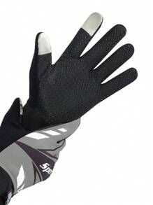 1 双薄款男士防滑骑行/登山/驾驶手套，触摸屏友好且保暖 - 灰色 - 查看 3