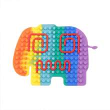 New Sensory Silicone Decompression Board, DIY Shaped Sensory Activity Silicone Spatial Stress Relief Board - Multicolor - View 3