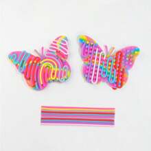 New Sensory Silicone Decompression Board, DIY Shaped Sensory Activity Silicone Spatial Stress Relief Board - Multicolor - View 5