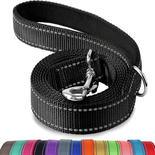 1pc Dog Leash, Non-Choke Reflective Dog Lead, Medium/Large Breeds Anti-Pulling Dog Leash, Suitable For Training And Safe Walking