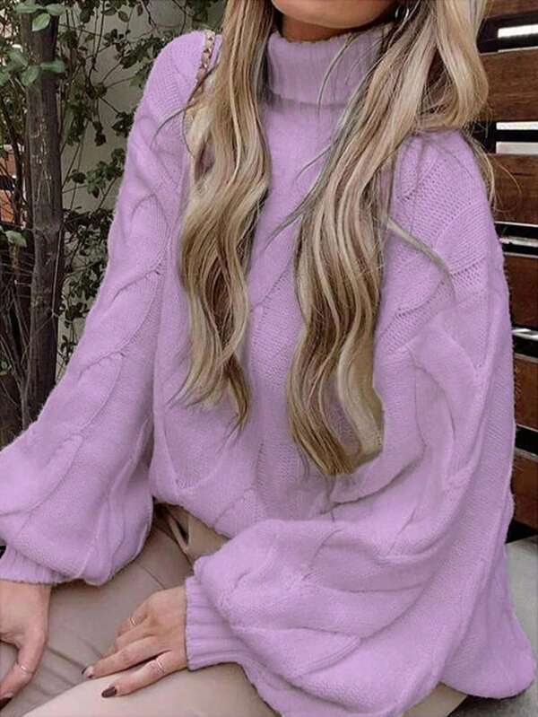 Autumn/Winter New High Neck Sweater, Loose Oversized Niche Casual