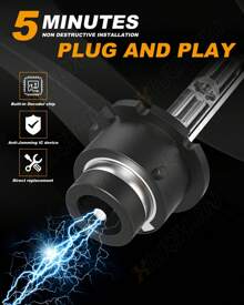 XWQHJW Stock HID Xenon Headlight Bulb For Lexus RX350 2010-2015 Low Beam Set Of 2