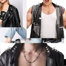 90sets Multiple Sizes Cone Spikes Screwback Studs Rivets Large Medium Small Metal Tree Spikes Studs For Punk Style Clothing Accessories DIY Craft Decoration (Silver) - Multicolor - View 3