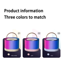 NetHong Mini Karaoke Machine Portable Karaoke Speaker With 2 Wireless Microphones LED UK - Multicolor - View 4