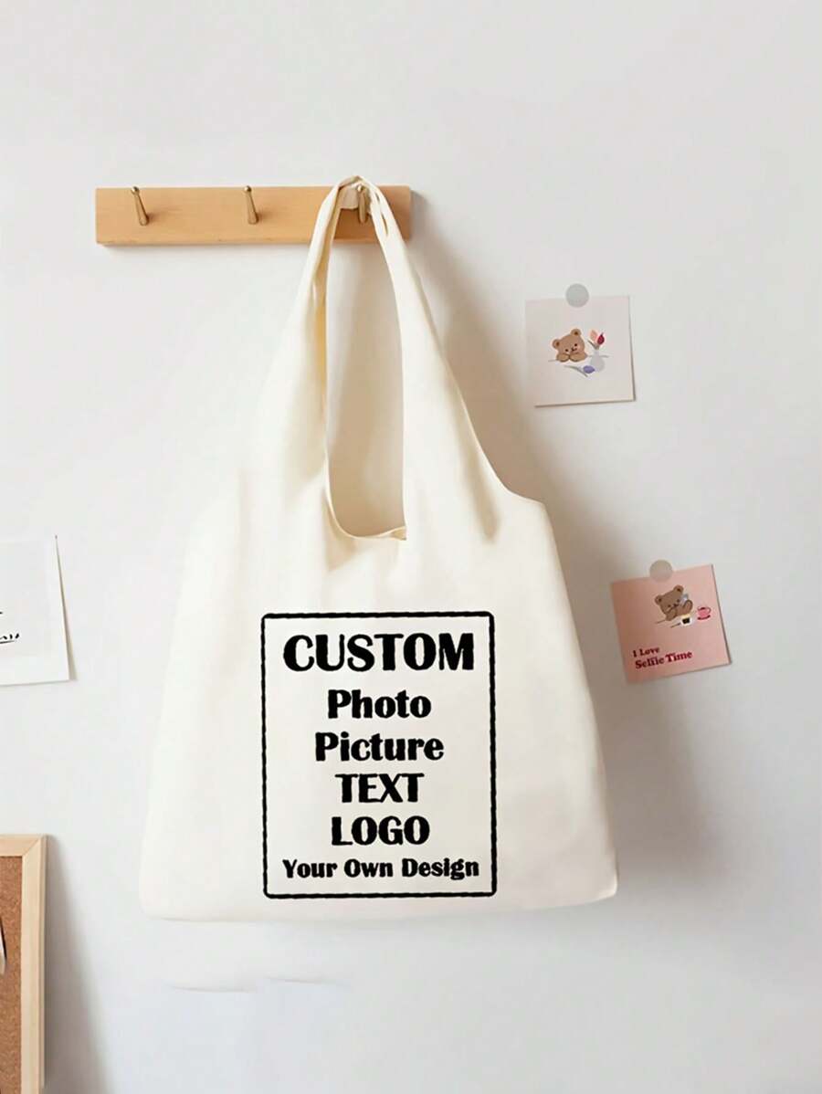 定制可折叠手提包 - 可重复使用、轻便、时尚、新潮的单肩包，配有固定肩带 - 非常适合日常通勤、上学、工作和旅行，是送给男士和女士的完美礼物