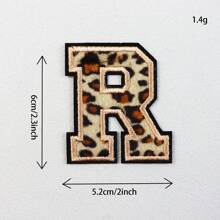 (A-Z) Leopard Letter Patches On Chenille Iron, Alphabet Patches On Alphabet Embroidered Clothing, Dresses, Hats, Jeans, Shoe Bags, DIY Supplies, Leopard,Grandma Mother's Day Gift,Mother's Day