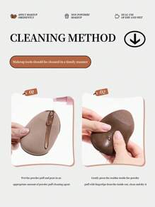 2pcs/Set Puff Case With 1pc Sponge Air Cushion Puff And 1pc Velvet Powder Puff, With Storage Box And Mirror, Compact, Ultra-Soft, Bounce-Back, Not Absorbing Powder, Suitable For Liquid Foundation And Loose Powder Daily Use,Makeup,Cheap,Room Decor,Vanity,Travel,Bedroom,Makeup Accessories,Puff,Makeup Blender,Powder Puff,Makeup Sponge