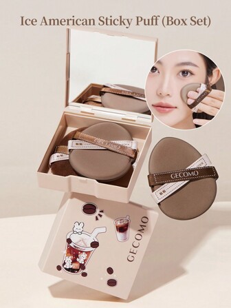 2pcs/Set Puff Case With 1pc Sponge Air Cushion Puff And 1pc Velvet Powder Puff, With Storage Box And Mirror, Compact, Ultra-Soft, Bounce-Back, Not Absorbing Powder, Suitable For Liquid Foundation And Loose Powder Daily Use,Makeup,Cheap,Room Decor,Vanity,Travel,Bedroom,Makeup Accessories,Puff,Makeup Blender,Powder Puff,Makeup Sponge,Cheap,Stocking Stuffers,Makeup,Makeup Tools,Cheap Stuff,Gifts,Gifts For Women,Christmas Gifts