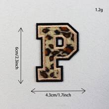 (A-Z) Leopard Letter Patches On Chenille Iron, Alphabet Patches On Alphabet Embroidered Clothing, Dresses, Hats, Jeans, Shoe Bags, DIY Supplies, Leopard,Grandma Mother's Day Gift,Mother's Day