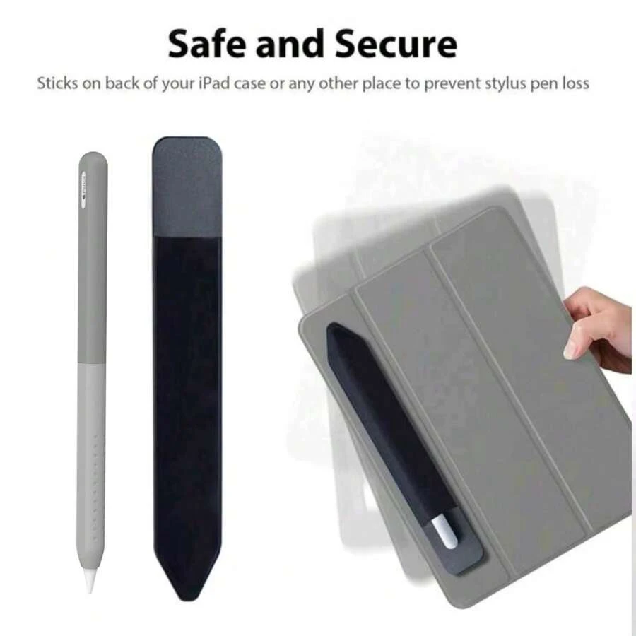 Universal Elastic Pencil Case Compatible With Apple Pencil Pro And 2nd Gen Protective Adhesive Sleeve Pouch With Durable - Multicolor - View 1