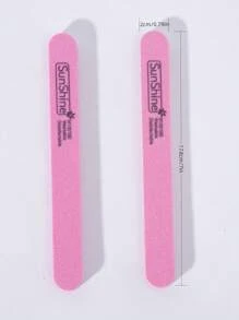 5/10pcs Oblong Shape Nail File Manicure Set 0.47 Inch Thick Nail Files For Gel Nails Sponge Washable Double Sided 100/180 Sanding Buffing File