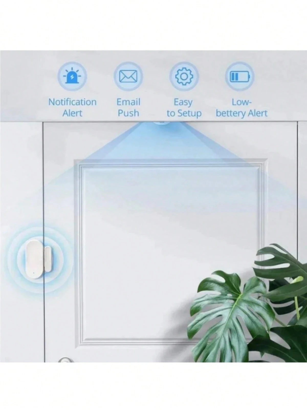 Tuya Zigbee Door Window Sensor Smart Anti-Tamper Button Wireless Home ...