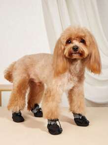 4pcs/Set Waterproof Pet Dog Shoes Chihuahua Anti-Slip Rain Boots Footwear For Small Cats Dogs Puppy Dog Pet Booties