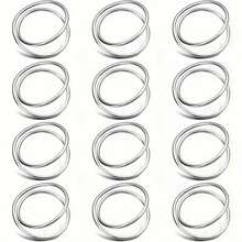 20 件/包、12 件/包、6 件/包、4 件/包、2 件/包金属餐巾环、金属螺旋餐巾环、简易合金餐巾环，适用于婚礼、招待会、晚宴、聚会、自助餐