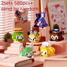 1 Set de Adorables Juguetes de Botella de Rompecabezas de Ensamblaje a Presión con Forma de Criatura de Mascota Panda, Diamante de Olla Caliente, Adecuado para Volver a la Escuela, Año Nuevo, Pascua, San Valentín, Cumpleaños, Regalos Festivos