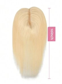 613 Blonde Human Hair Toppers For Women 150% Density Silk Base Clip In 14 * 16cm Hair Topper Real Human Hair For Women With Thinning Hair Cover Grey Hair Root