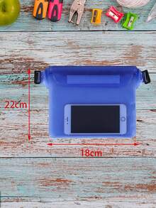 1 حقيبة هاتف كبيرة ومقاومة للماء للرياضات الخارجية، حقيبة خصر مقاومة للماء، حقيبة هاتف شفافة عائمة مقاومة للماء مع شاشة لمسية - متعدد الألوان - مشاهدة 7