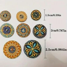 50 pièces/100 pièces Boutons en bois naturel assortis, motifs cœur, abeille, boho, pour manteaux, vestes, artisanat, décorations, DIY