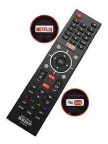 Controle Remoto Para Smart Tv Semp Toshi ba Ct-6840 Ct-6810
