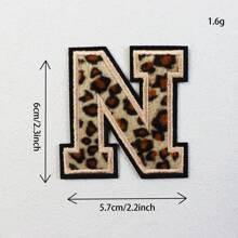 (A-Z) Leopard Letter Patches On Chenille Iron, Alphabet Patches On Alphabet Embroidered Clothing, Dresses, Hats, Jeans, Shoe Bags, DIY Supplies, Leopard,Grandma Mother's Day Gift,Mother's Day