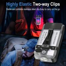1pc Fluorescent Mini Keychain Light With Side Light Strong Flashlight Rechargeable Multifunctional Work Light For Outdoor Camping Home Emergency Lighting - Multicolor - View 2