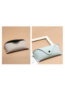 1pc Glasses Storage Bag, PU Waterproof Buckle Eye Storage Box, Gender Reveal Party, Perfect For Birthdays, Weddings, Parties, The Perfect Gift For Colleagues, Friends, And Family, Back To School - Multicolor - View 5