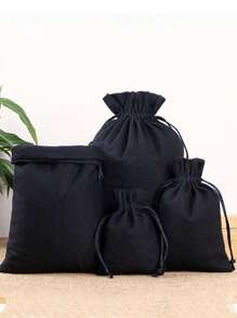 3 stuks/set linnen trekkoord opbergtas, canvas trekkoord zak, sieraden geschenk verpakking opbergtas, kleine speelgoed stoffen tas, praktische trekkoord bundel mondzak, organizer benodigdheden, Valentijnsdag bruiloft decoratie make-up tas make-up tassen make-up organizer make-up organizer make-up opbergtas - Veel kleurig - Bekijken 2