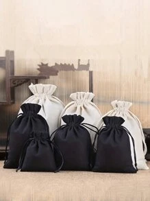 3 stuks/set linnen trekkoord opbergtas, canvas trekkoord zak, sieraden geschenk verpakking opbergtas, kleine speelgoed stoffen tas, praktische trekkoord bundel mondzak, organizer benodigdheden, Valentijnsdag bruiloft decoratie make-up tas make-up tassen make-up organizer make-up organizer make-up opbergtas - Veel kleurig - Bekijken 3