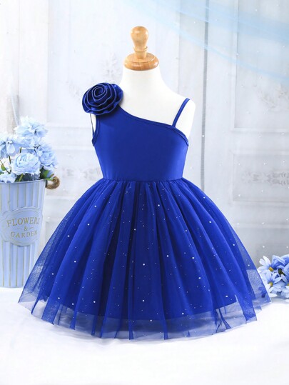 Little Girls Birthday Party Princess Dress, Formal Elegant Occasion Dress For Young Girl, Summer