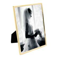 Porta Retrato Wolff Classic de Aço Inox Dourado 20cm x 25cm