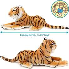 Flecha el Tigre - Peluche de animal de 17 pulgadas (la medida de la cola no está incluida) - De Tiger Tale Toys