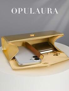 OpulAura Women's Evening Bag, Formal Clutch Purse For Wedding, Cocktail Party, Glittering Minimalist Design, Elegant Flap Mini Banquet Bag Suitable For Teenagers, Women, Socialites, Career Women To Use For Wedding, Bridesmaid, Party, Christmas, Halloween Ball, Birthday Gift, Attending Gala, Work Events