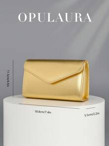 OpulAura Women's Evening Bag, Formal Clutch Purse For Wedding, Cocktail Party, Glittering Minimalist Design, Elegant Flap Mini Banquet Bag Suitable For Teenagers, Women, Socialites, Career Women To Use For Wedding, Bridesmaid, Party, Christmas, Halloween Ball, Birthday Gift, Attending Gala, Work Events