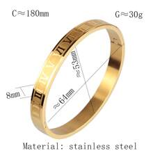 3pcs/Set Business & Casual Party Gift Accessory Bracelet, Mixed Square, Round Bead, Roman Numeral Stainless Steel Couple Jewelry