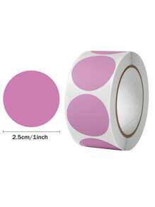 500 张/卷彩色圆点贴纸，纯色圆形标签，8 种颜色可 DIY，适用于办公室、学生教室、纸张等。（1 英寸） - 彩色 - 查看 13