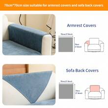 1pc Solid Color Waterproof Sofa Cover, Non-Slip, Pet-Friendly, Simple Style, Non-Sticky, Suitable For Bedroom, Living Room, Office Home Decor, Fits Single, Loveseat, 3-Seater, 4-Seater And Sectional Sofas