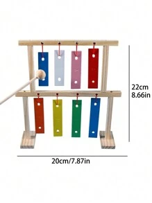 DIY Stringed Musical Instrument Xylophone 8-Tone Bell Percussion Instrument Kit, Science Project Craft, Gift For Friends, Birthday Present - Multicolor - View 3