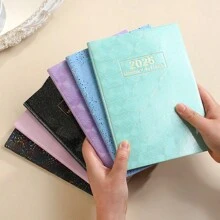 1pc 2025 A7 English Schedule Book (60 Sheets, 120 Pages), Mini Daily Planner, Mini Pocket Notebook, Very Suitable For Daily Planning Of Life, Study, And Office. The Mini Size Is Easy To Carry, Suitable For Learning And Office Supplies,Gifts From Classmates, Teachers, Colleagues, Friends, Parents Back To School