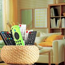 2 pièces Étui en silicone pour la télécommande Fire Stick, étui de protection pour la télécommande Alexa Fire TV Remote 4K de remplacement compatible avec l'étui de la télécommande Fire Stick, anti-dérapant, luminescent dans le noir