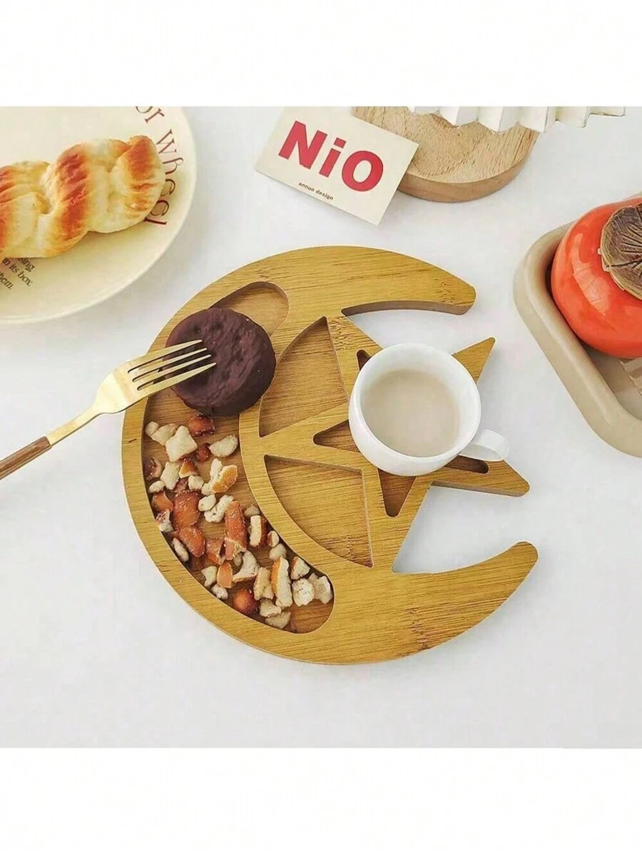 Asymmetric Density Board Star And Moon Tableware Household Fruit Dessert Setting Plate Barbecue Salad Plate Dessert Tray