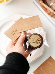 500pcs/Roll Baking Cake Handmade Labels, Pastry Food Festival Decoration Stickers Labels,School Supplies,Back To School