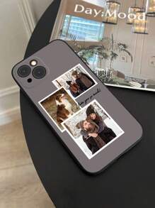 Apple Customized Minimalist 3-Photo Collage Phone Case, Letter Text Phone Case, Various Color Frame Phone Case Compatible With IPhone XR, 11, 12, 13, 14, 15, 16 Pro Max, A12, A13, A14, A15, A54, A55, S22, S23, S24 Ultra,Stylish,Colorful,Vintage,Cute,Contracted,Funny,Custom,Personalized,Unique,Customized,Ideal Gifts For Him,Ideal Gifts For Her,Boyfriend,Girlfriend,Family,Friends,Grandparents,Couple,For Anniversaries,For Birthdays